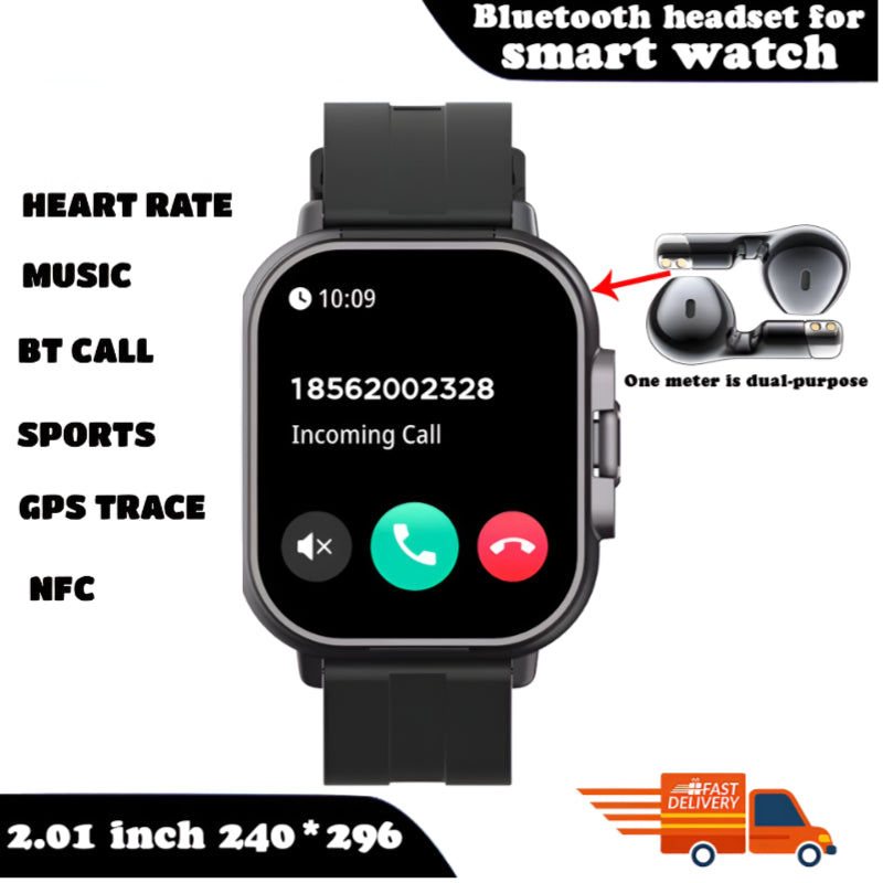 FusionBeat™ 2-in-1 Smartwatch & TWS Earbuds – Wear the Future on Your Wrist
