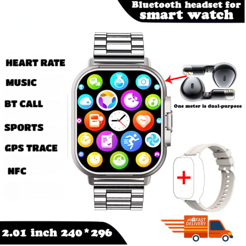 FusionBeat™ 2-in-1 Smartwatch & TWS Earbuds – Wear the Future on Your Wrist