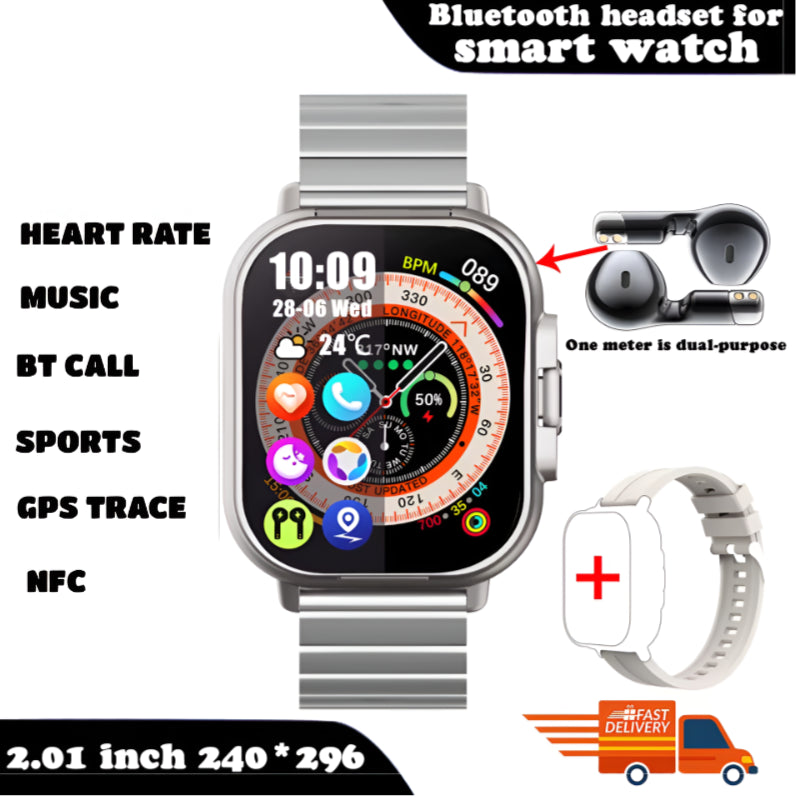 FusionBeat™ 2-in-1 Smartwatch & TWS Earbuds – Wear the Future on Your Wrist